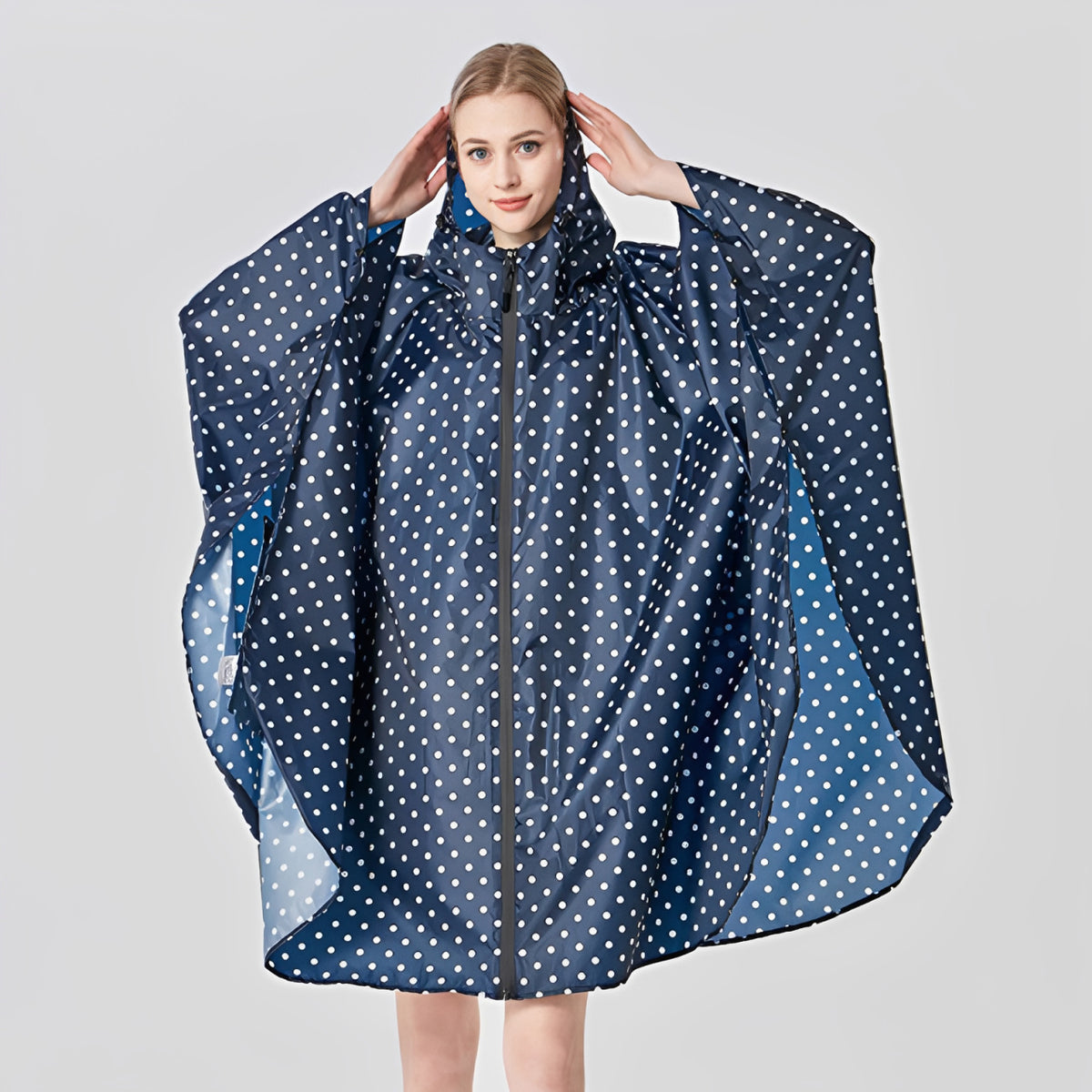 Printed one-piece raincoat teemdrop