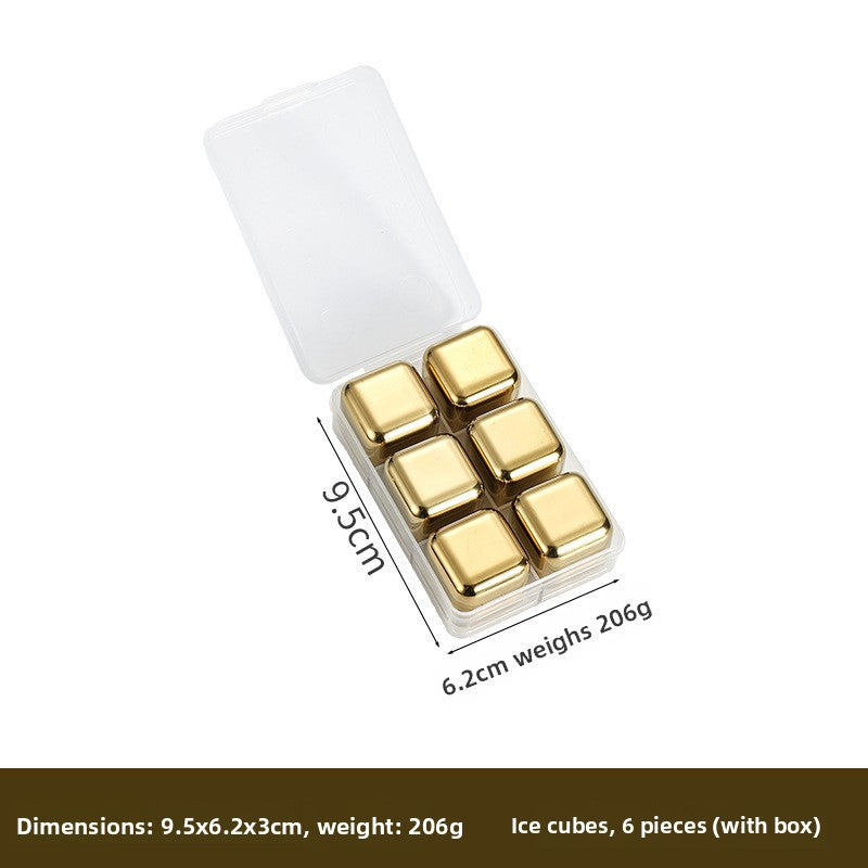 Reusable Stainless Steel Ice Cubes for Drinks