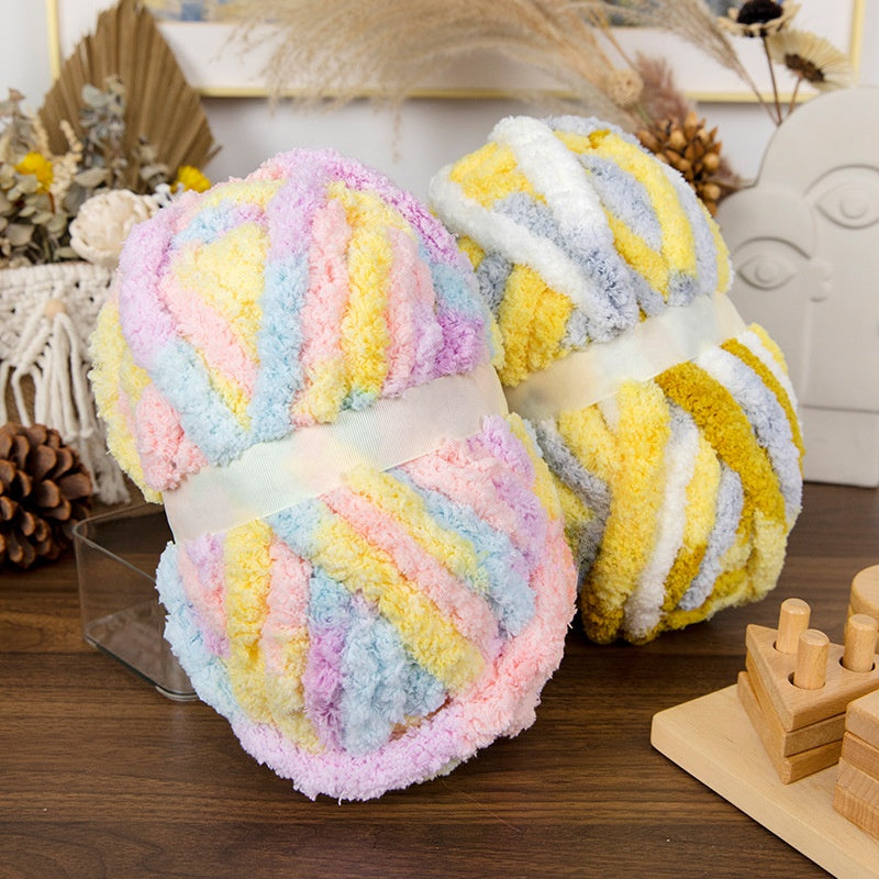 Thick Woolen Ribbon Yarn for Hand Knitting