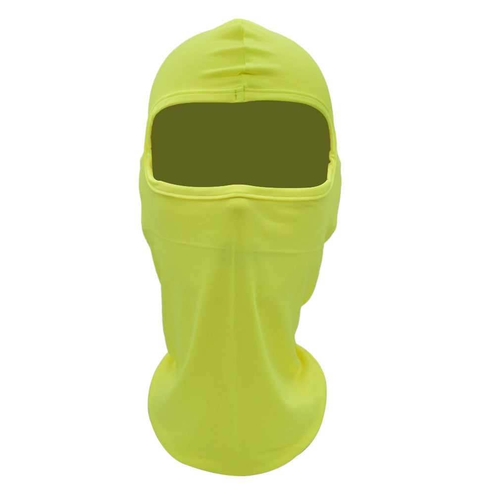 Riding helmet for sun protection