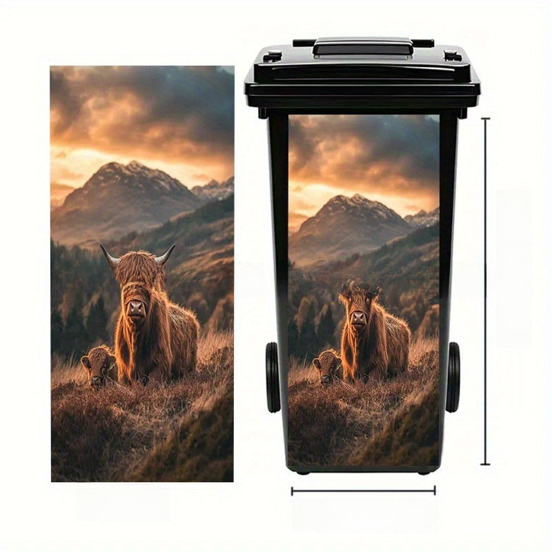 Self-Adhesive Waterproof Vinyl Trash Can Sticker teemdrop