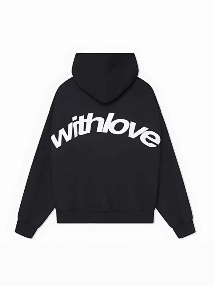 Women's Oversized Large Letter Print Hoodie Long Sleeve Pullover Sweatshirt with Hood teemdrop