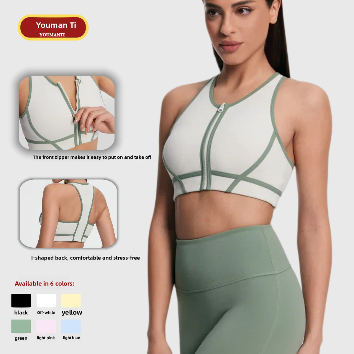 Fitness outdoor sports bra teemdrop