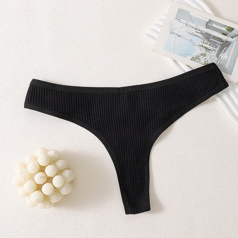 Womens Cotton Low-Waist T-String Underwear