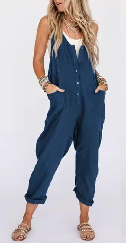 Relaxed and casual fashionable one-piece pants