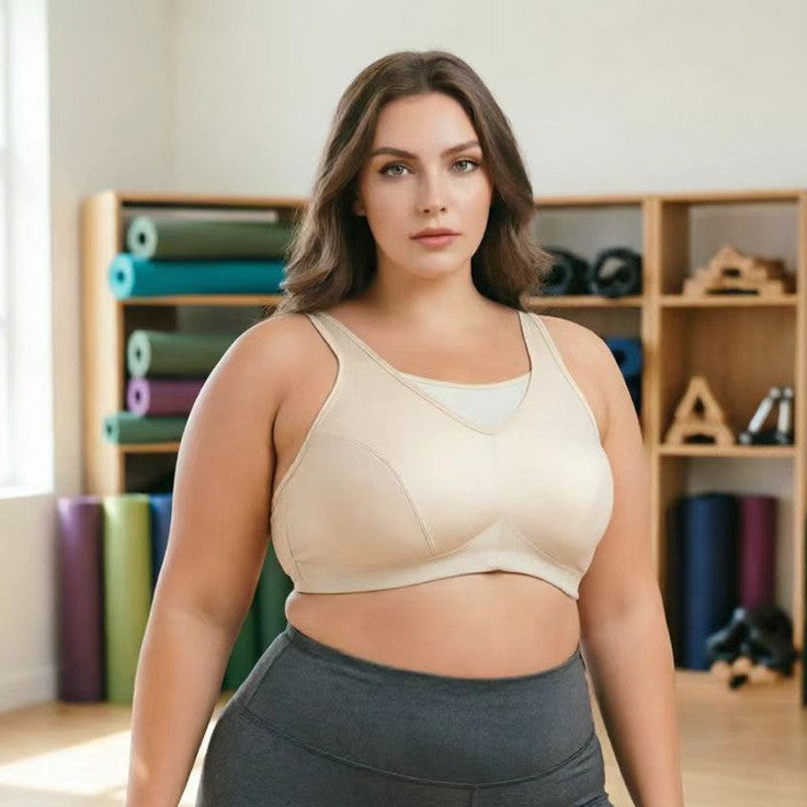 Women High Support Full Cup Shock-Proof Sports Bra teemdrop