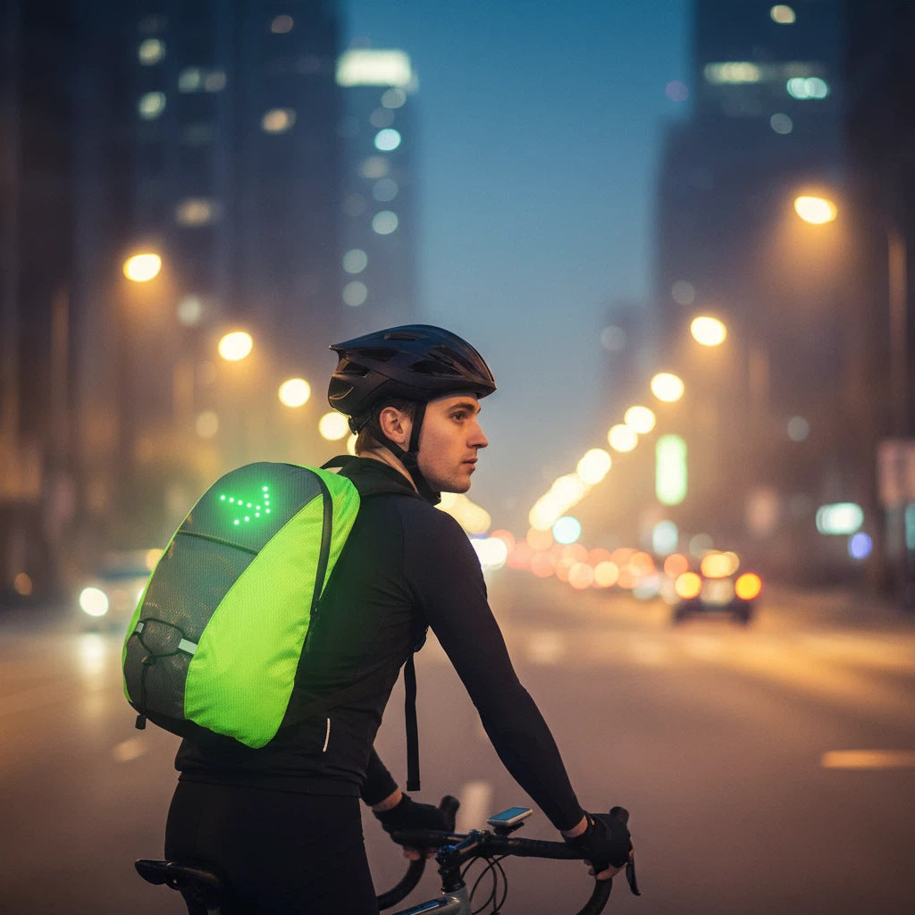 Smart LED Turn Signal Backpack