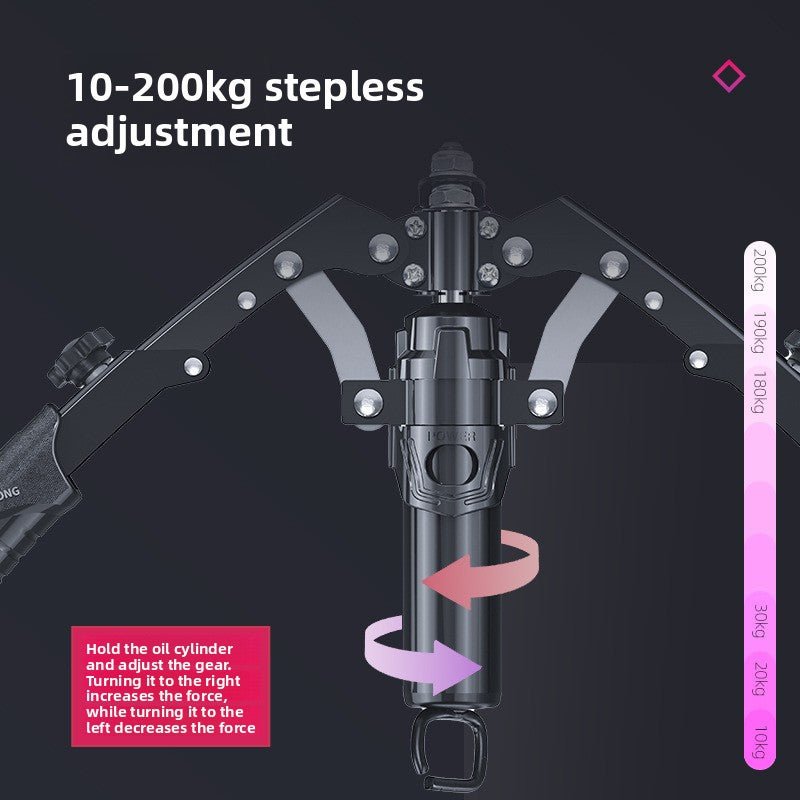 Adjustable Hydraulic Arm Trainer for Home Gym Strength and Muscle Building Exercise teemdrop