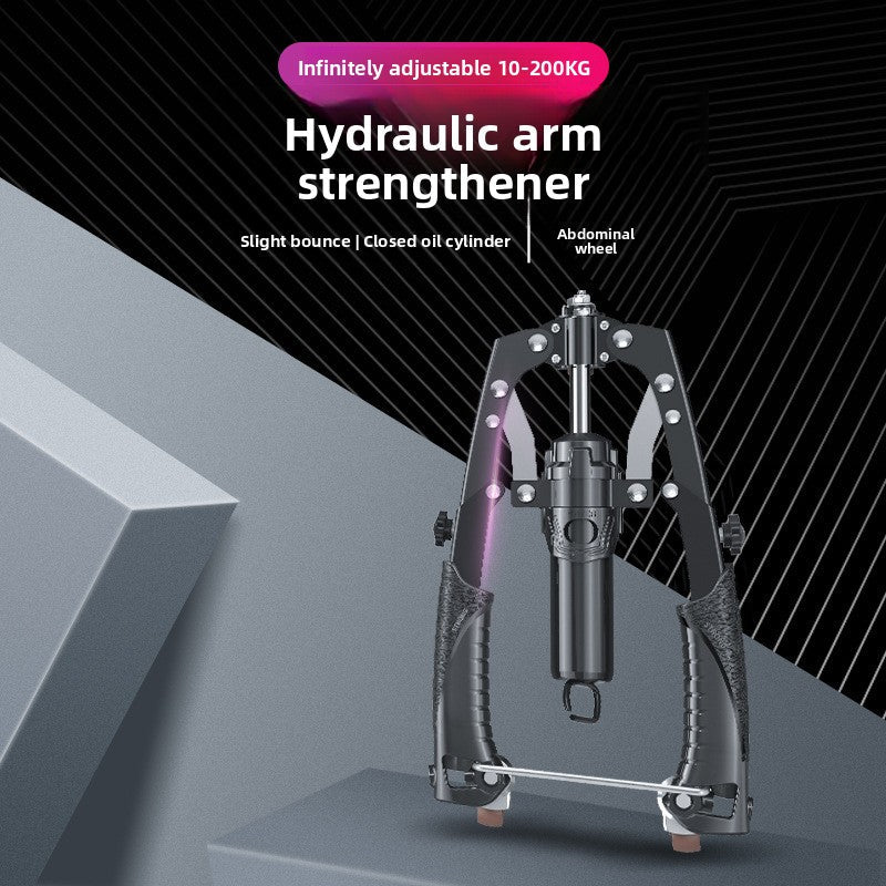 Adjustable Hydraulic Arm Trainer for Home Gym Strength and Muscle Building Exercise teemdrop