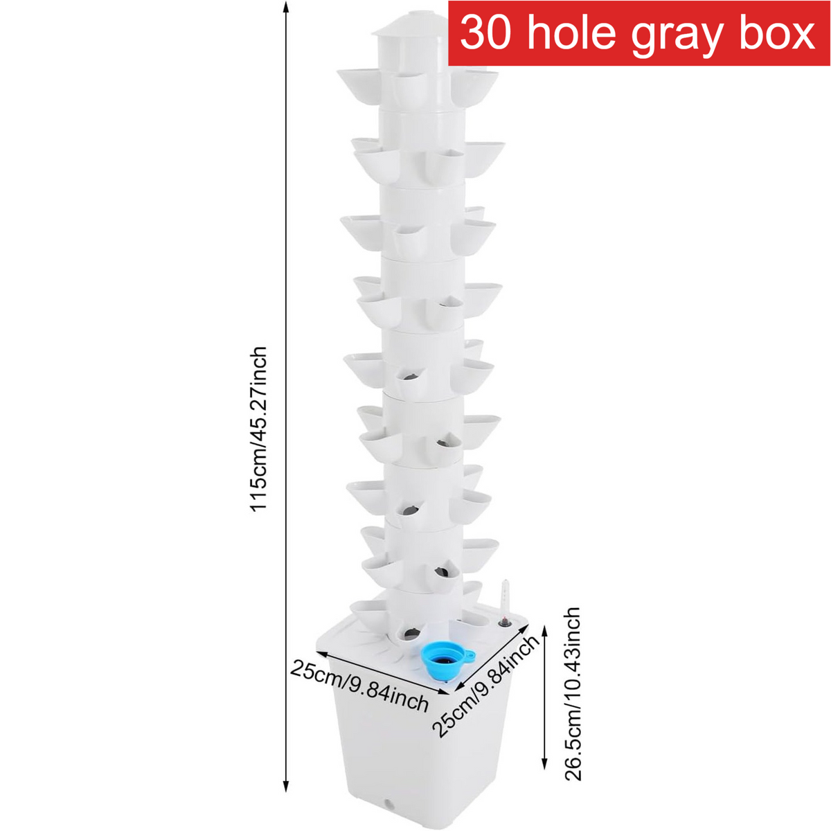 Hydroponic Tower Indoor Soilless Vegetable Growing System Kit teemdrop