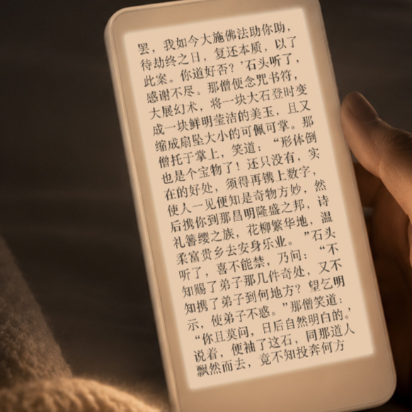 E-book reader relaxation