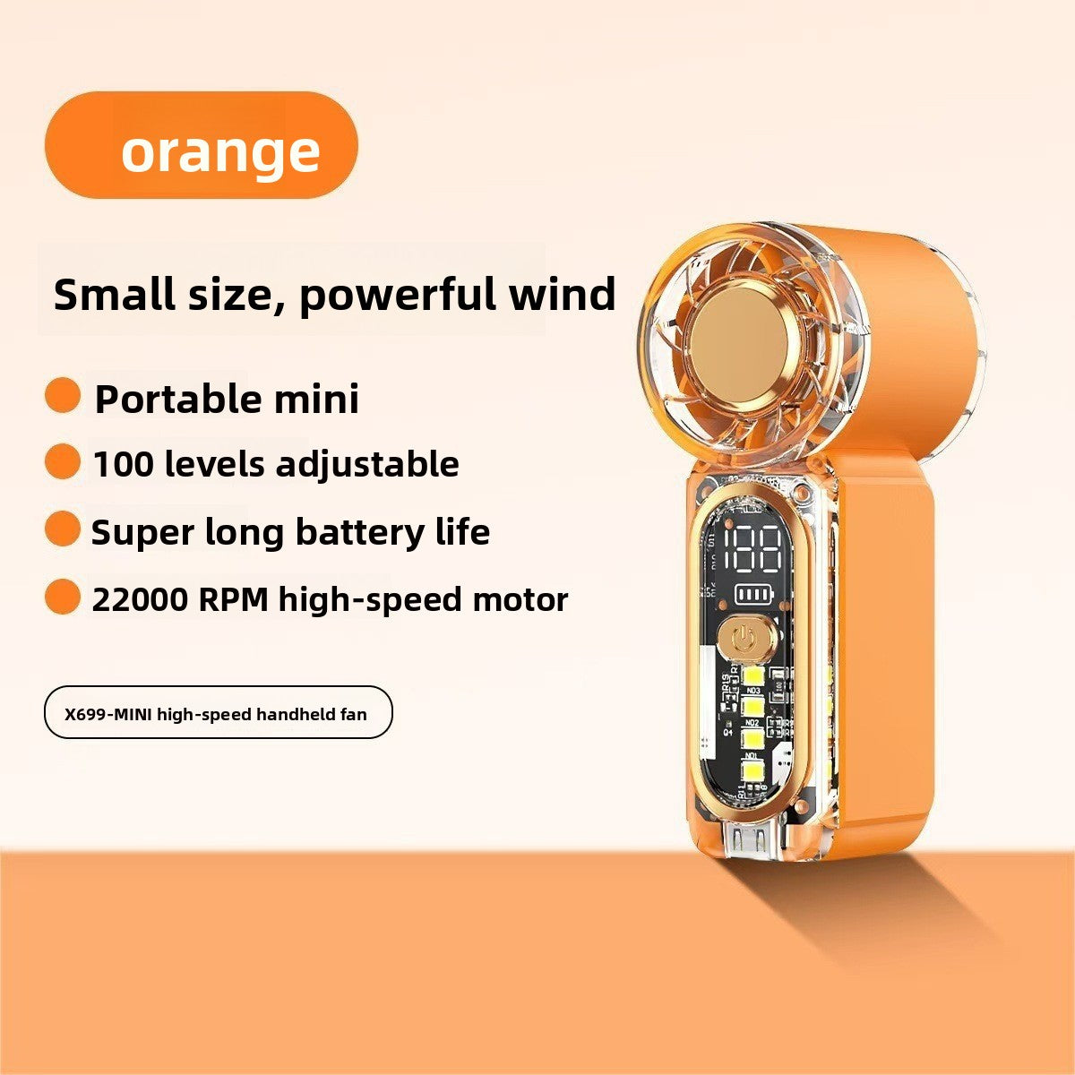 Mini Rechargeable Foldable Desktop Fan