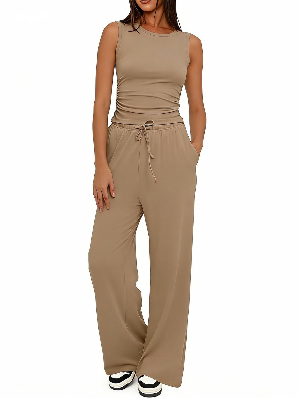 casual wide-leg pants teemdrop