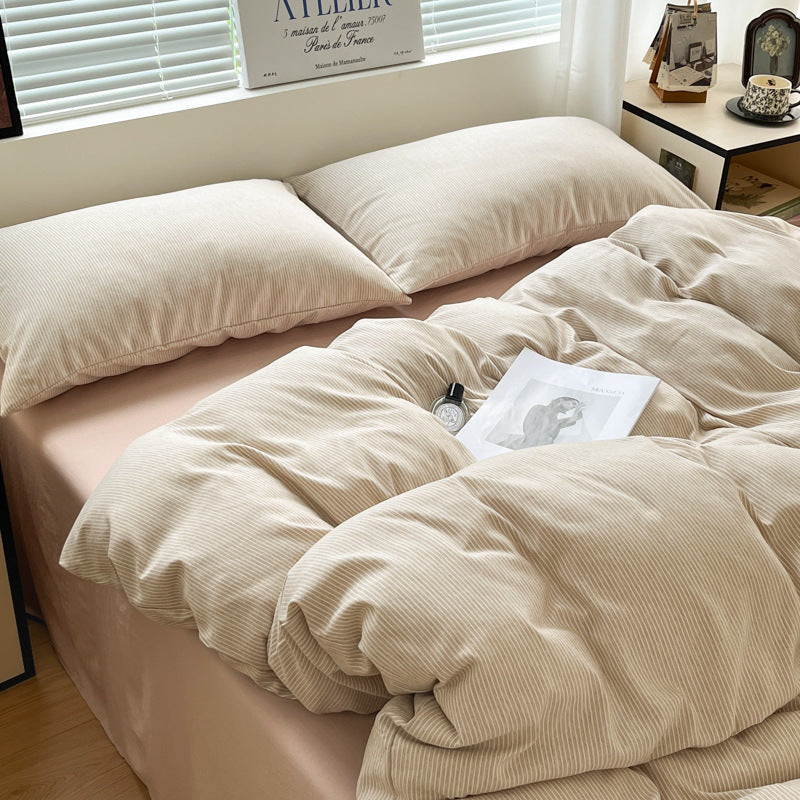 Simple Stripes Washed Cotton Bed Set