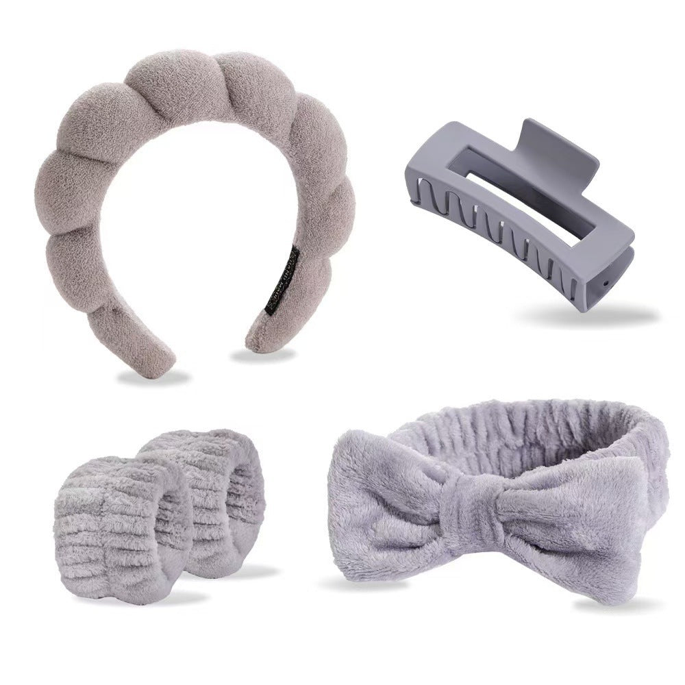 Lady's velvet sponge hairband teemdrop