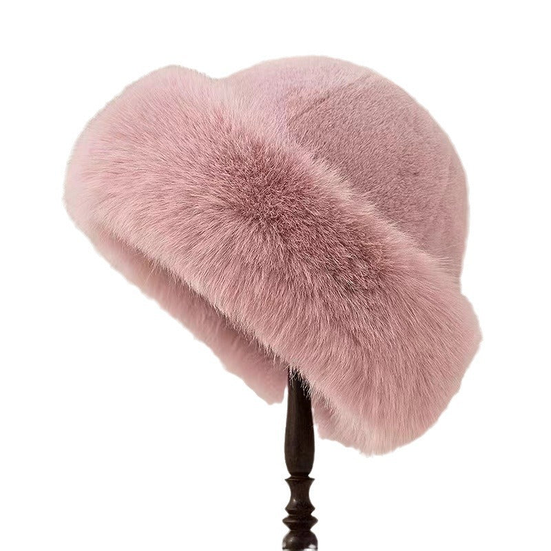 Lady's winter vacation cashmere hat teemdrop