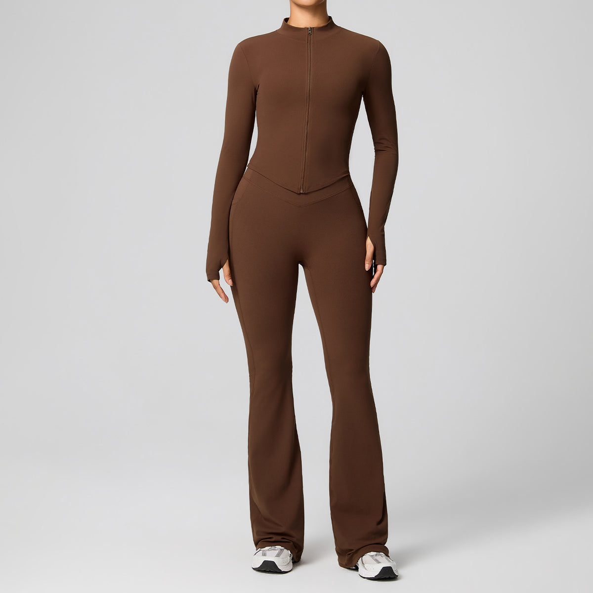 Women Two Piece Yoga Outfit High Waist Tight Sportswear Set teemdrop
