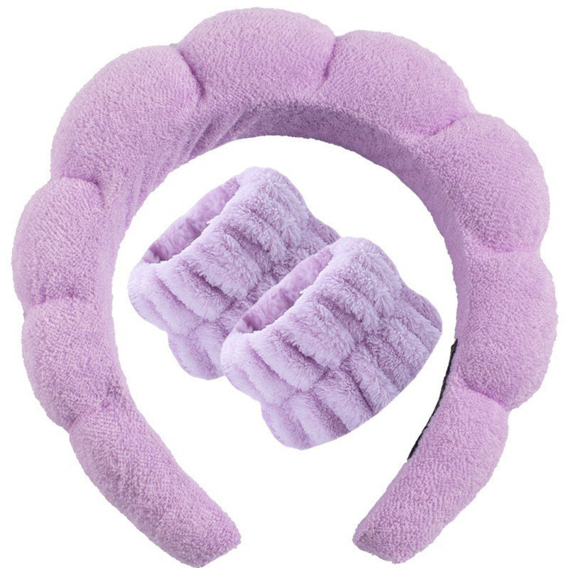 Lady's velvet sponge hairband teemdrop