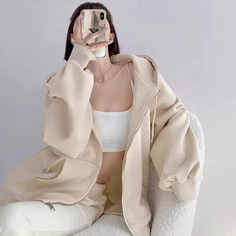 Womens Fleece Lined Hooded Jacket