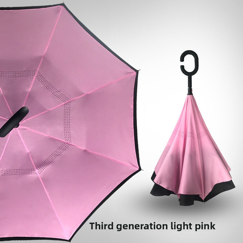 Reverse double-layer umbrella