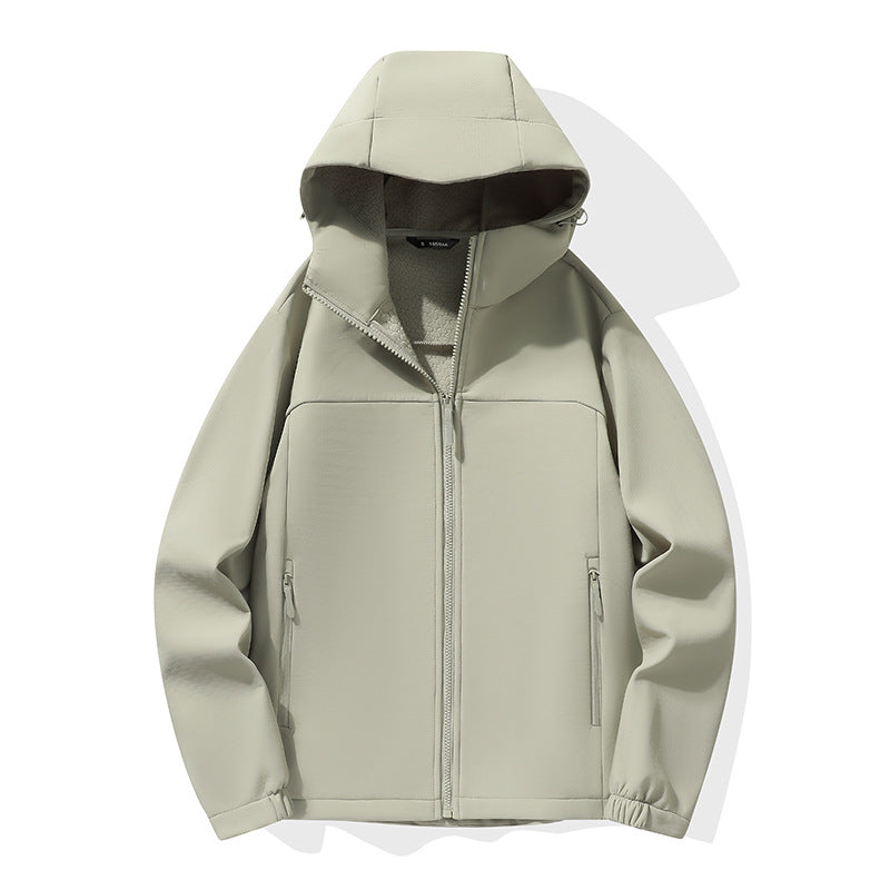 Soft-shell coat teemdrop
