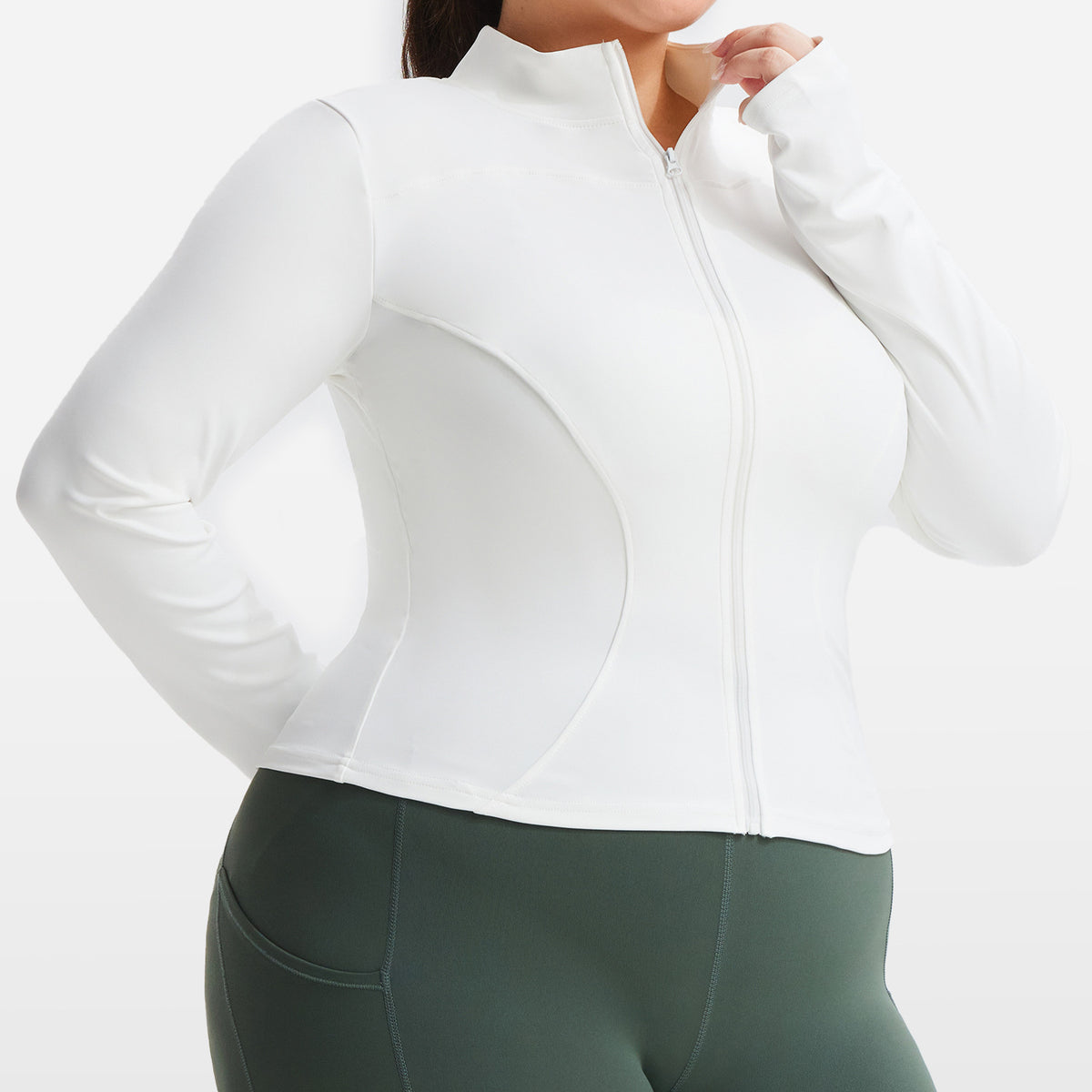 Womens High Elastic Sports Jacket