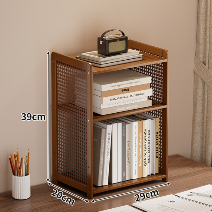 Minimalist Bamboo Multi-Layer Desktop Organizer Shelf teemdrop