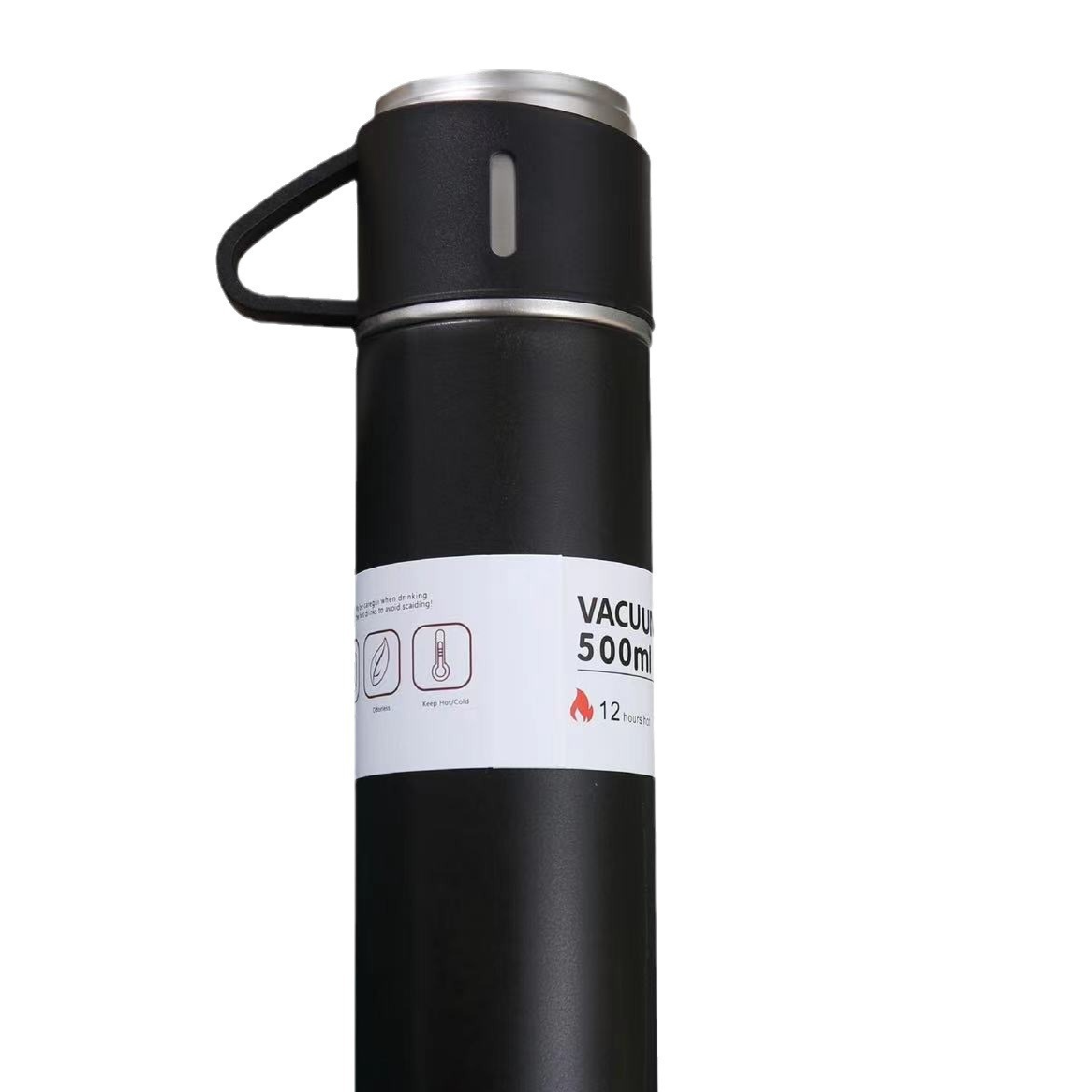 A cup of three-lid 304 stainless steel thermos cup