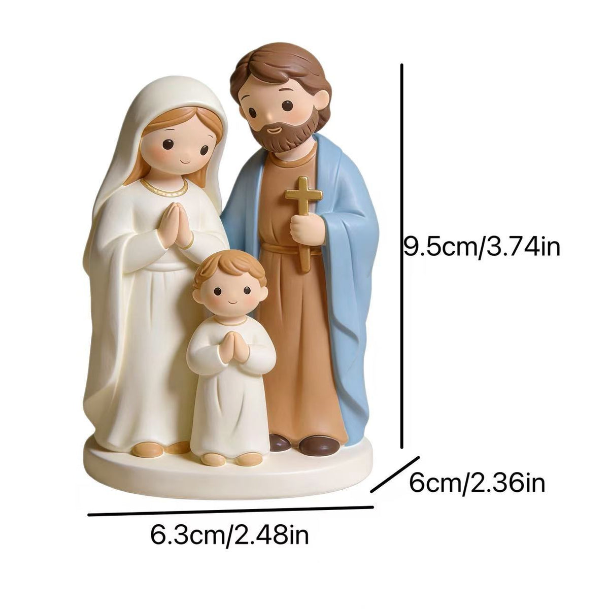 Holy Family Nativity Resin Ornament