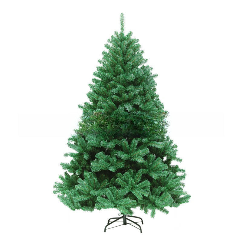 PVC Artificial Christmas Tree, Floor Standing Full Size Christmas Tree with Iron Base, for Home Mall Hotel Decoration, 120-240CM teemdrop