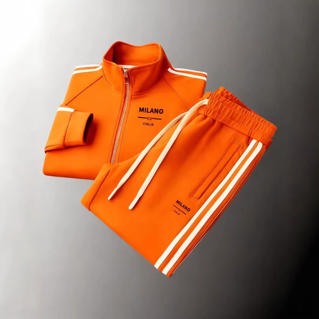 Mens Zip Up Jacket and Pants Set