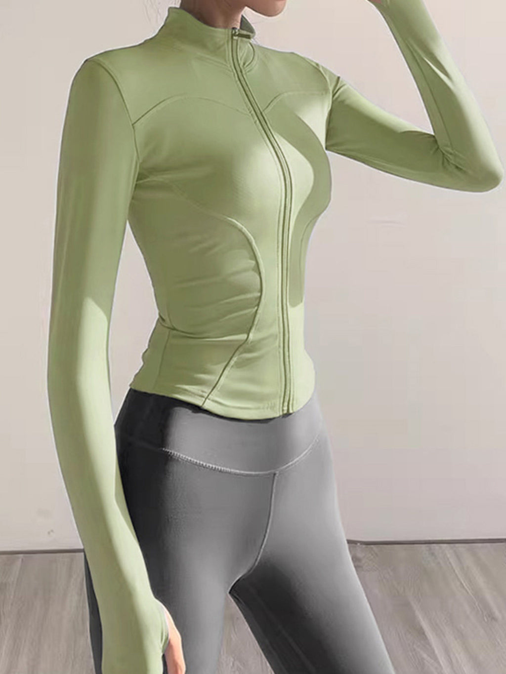 Women's 2-Piece Quick-Dry Long Sleeve Yoga Running Sports Set teemdrop