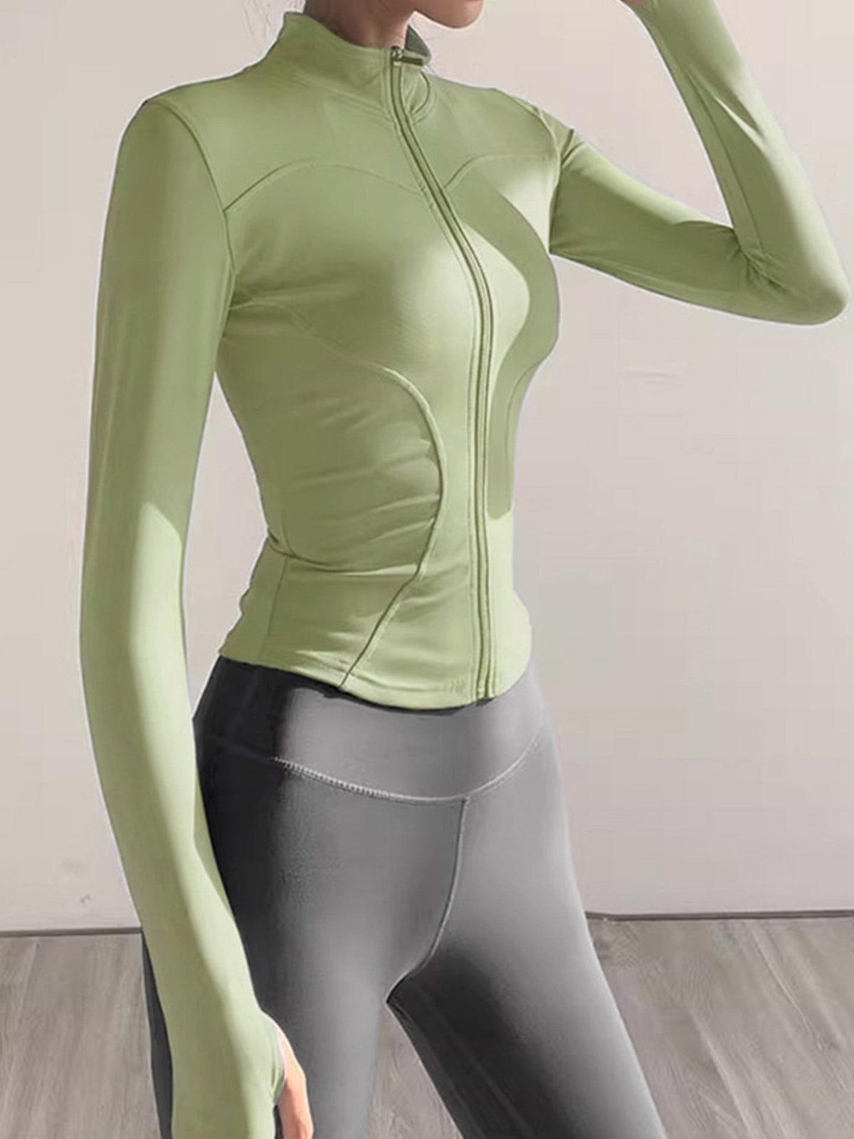 Women's 2-Piece Quick-Dry Long Sleeve Yoga Running Sports Set teemdrop