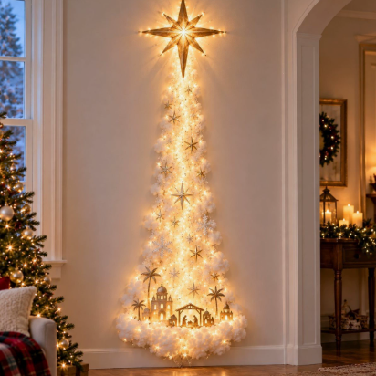 DIY Christmas Magic Trail LED Wall Light