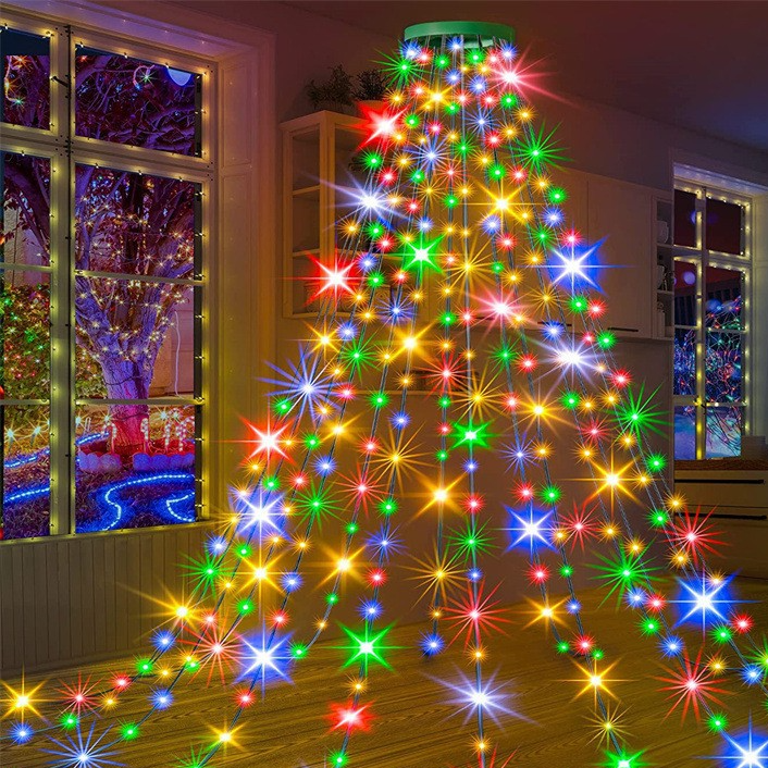 LED Waterfall Christmas Tree Lights