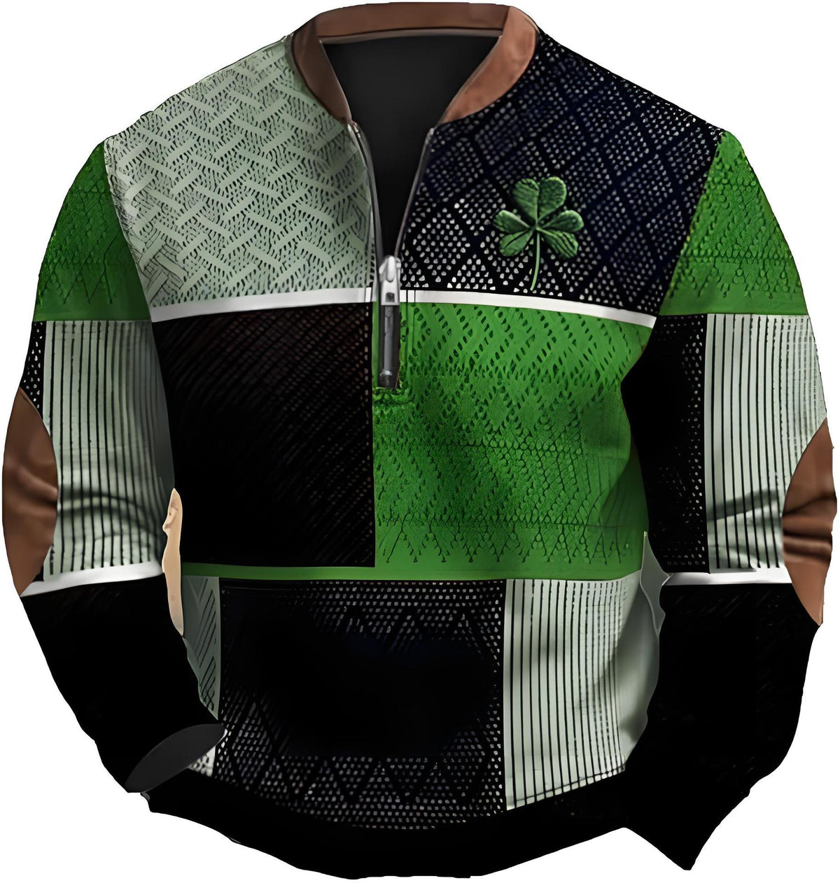 Fashion half-zip men's sport shirt