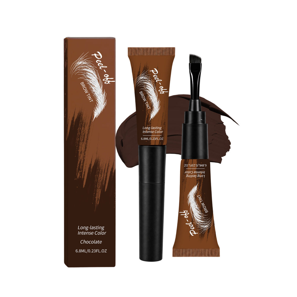 Peel-off eyebrow tint