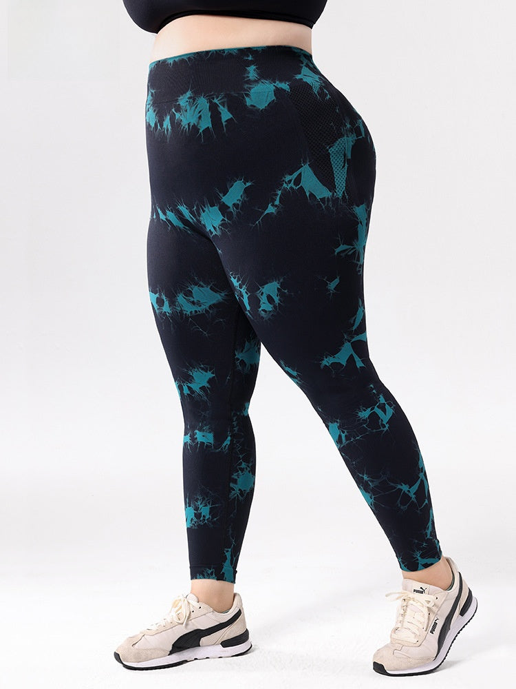 High Waist Tie-Dye Yoga Pants
