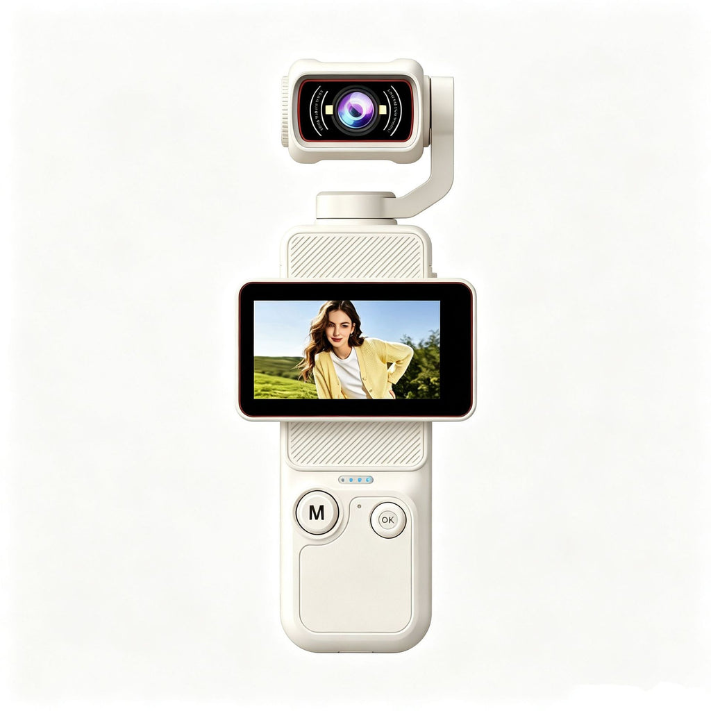 Pocket Action Camera with Rotating Screen WiFi 2.0 LCD Dual Anti-Shake Handheld Recorder teemdrop