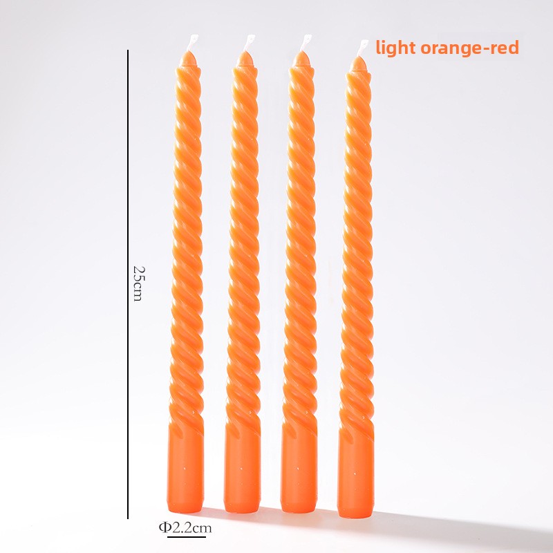Vintage spiral long rod candle teemdrop
