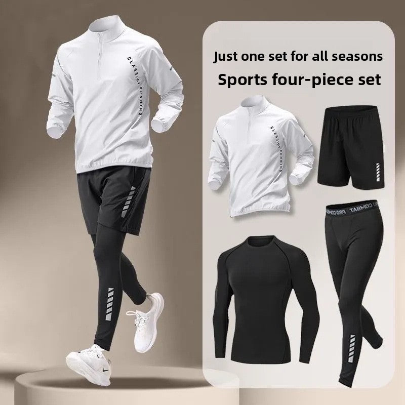Men's running quick-drying training suit teemdrop