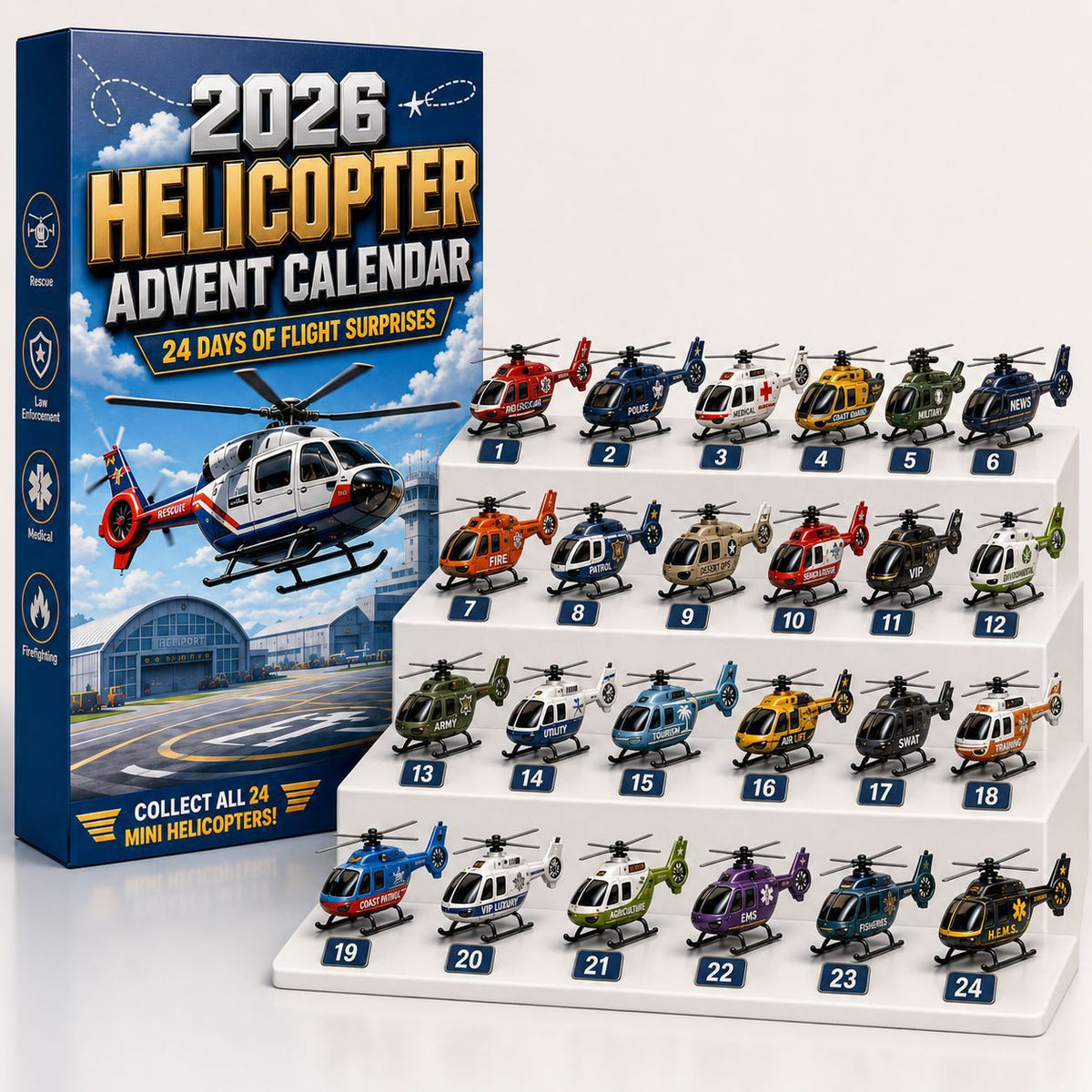 Aircraft Series Blind Box Advent Calendar Christmas Toy