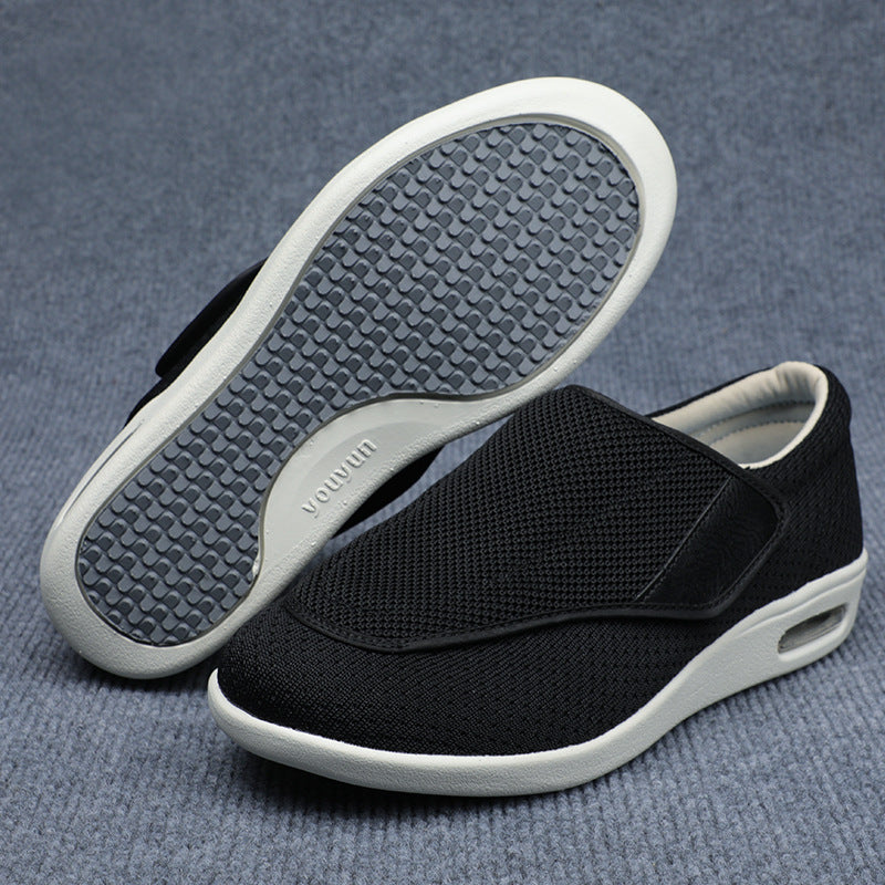 Breathable Mesh Casual Shoes with Magic Patch Closure Lightweight MD Sole for Men Women