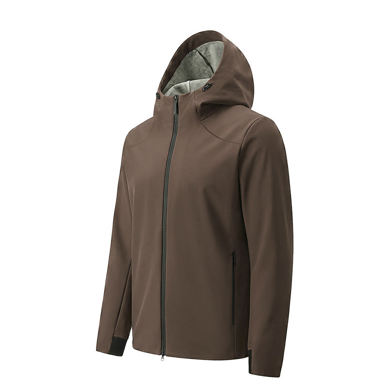 Unisex Hooded Windproof Softshell Jacket teemdrop