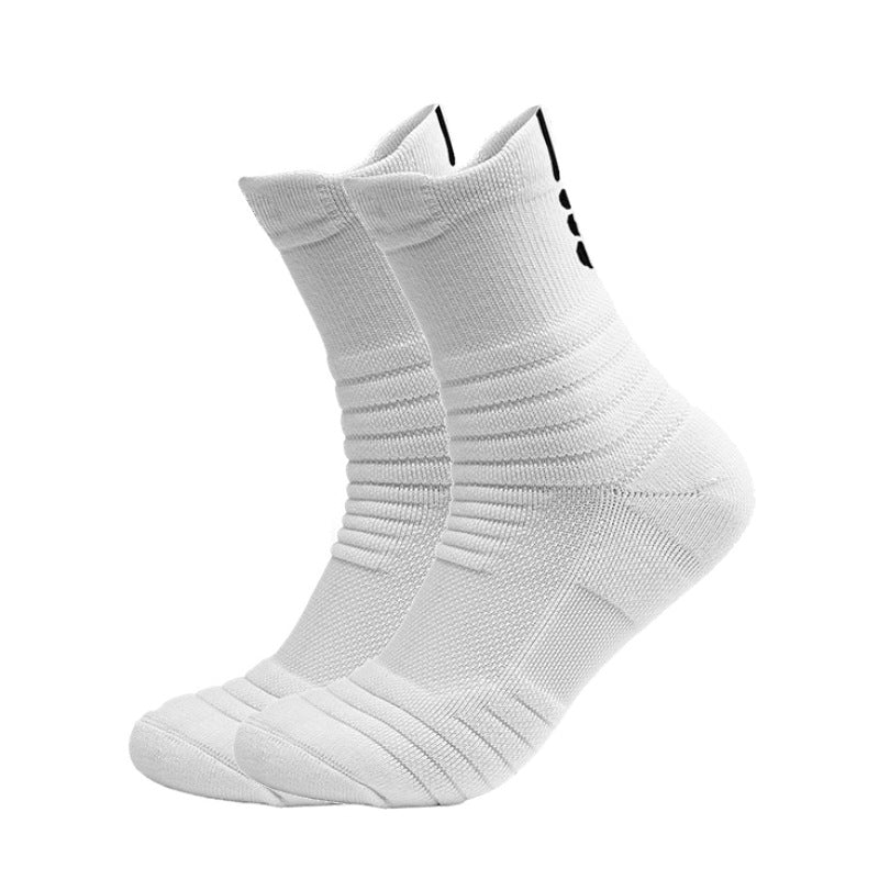 Shock-absorbing high-top sports socks teemdrop