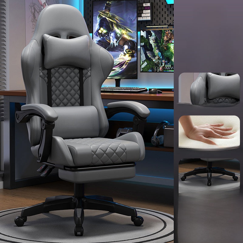 Ergonomic Gaming Chair with Footrest