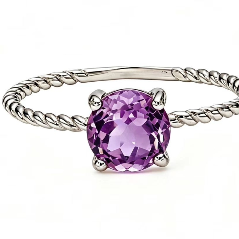 Twisted rope braided ring