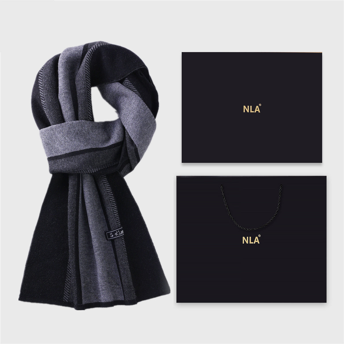 Men's Wool Scarf Men's Winter Warm Knitted Scarf teemdrop