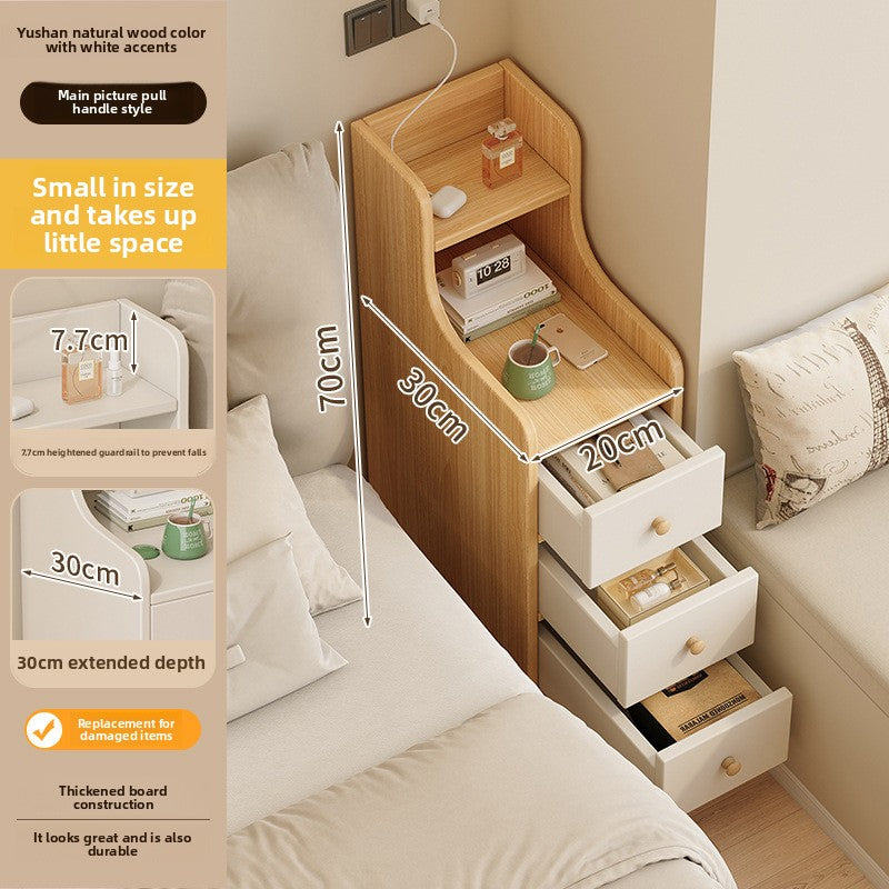 Ultra Narrow Bedside Cabinet Organizer teemdrop