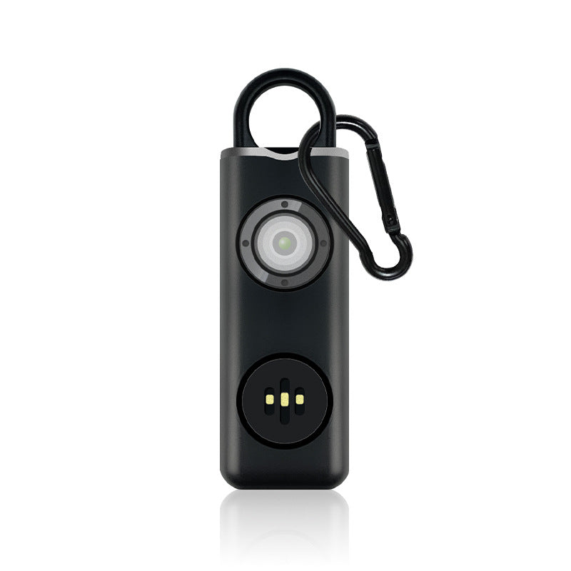 Rechargeable Personal Alarm Keychain with LED Light teemdrop